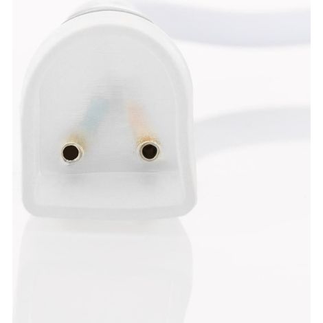 Cavo Connettore Striscia LED Neon 7.5 W/m Monocolore 220V AC 60 LED/m Semicircolare 180º IP67 Taglio 100cm  Bianco