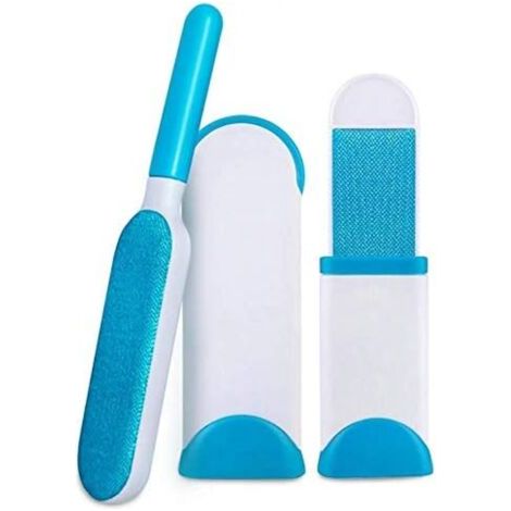 BUNTHAUS (Bleu) Pet Dog Cat Hair Remover, Pas de recharges et pas de déchets, Amélioré réutilisable Pet Hair Remover Brosse Aide à domicile (1/5)