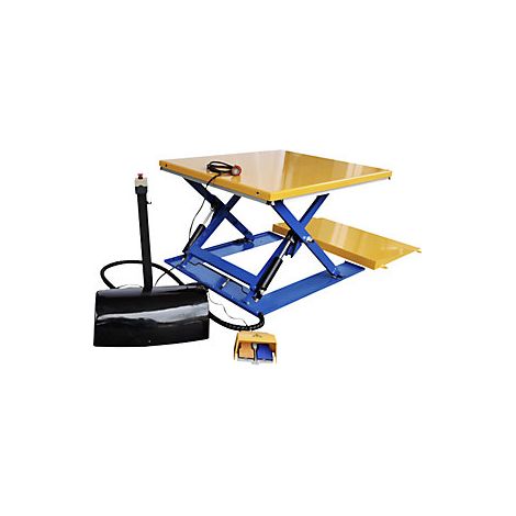 Mesa elevadora plana  forma de G  carga máx 1200 kg  elemento