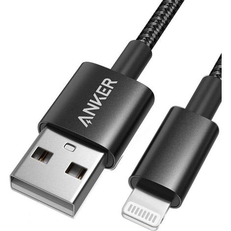 TRAHOO Lot de 1 - Version Compacte pour le Voyage Câble iPhone Lightning 1M Certifié MFi en Caoutchouc Souple Anti-Rayure pour Utili (1/5)