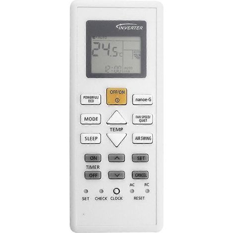 Télécommande de remplacement A75C18090 pour climatiseur Panasonic A75C18090
