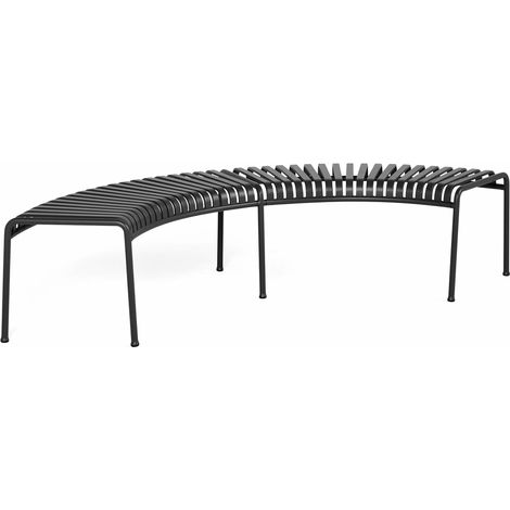 [GEBRAUCHT] B-Ware Hay Palissade Park Bench Bank Stahlbank Dekobank Sitzbank Mittelfuß Anthrazit