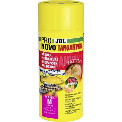 JBL Fischfutter Pronovo Tanganyika Flakes M Fischfutterflocken 250 ml Flocken
