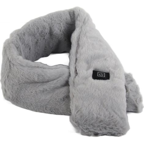 Écharpe chauffante électrique, alimentée par USB, écharpe chaude d'hiver, réglable en 3 niveaux, écharpe confortable pour le cou (1/5)