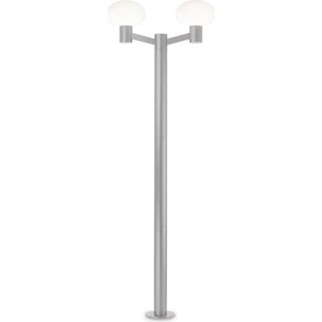 Luminaire extérieur Ideal Lux Clio aluminium gris L 20 cm E27 IP44 compatible variateur réf. 249513 (1/4)