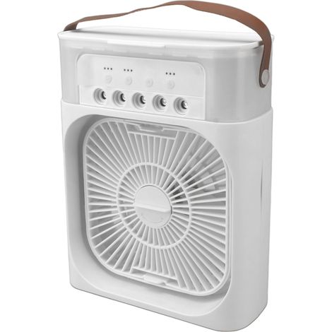 Kleiner Tischventilator aus ABS-Kunststoff, geräuscharm, starker Luftstrom, USB-Anschluss – ideal für Zuhause und Camping (1/5)