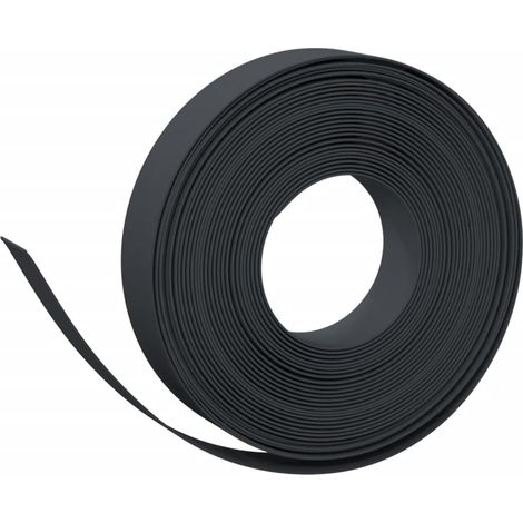 Bordure de jardin noir 10 m 10 cm polyéthylène