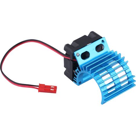 Dissipateur thermique avec ventilateur pour moteur 380/390 de voiture RC électrique 1/10 (Bleu) (1/5)