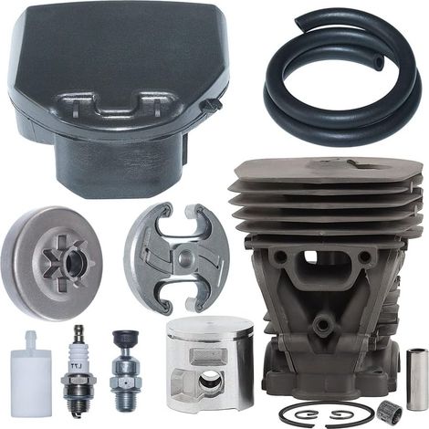 Kit de piston de cylindre 47mm Husqvarna 455 460 Remplacements pour cylindre : 537320402 Filtre à air : 537255702 (1/5)