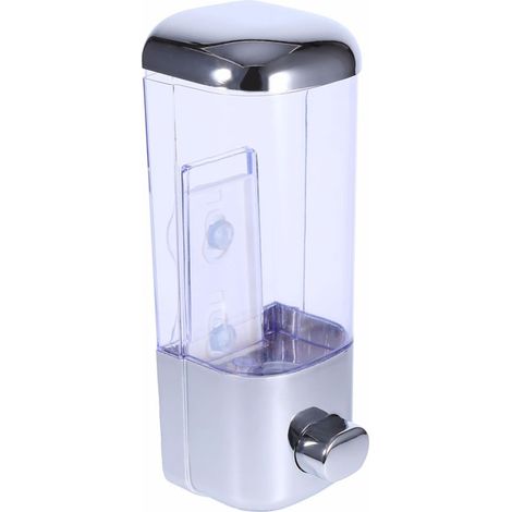 TrAdE Shop Traesio - Dispenser Erogatore Per Sapone Liquido 500 Ml Muro Dosatore A Parete Bagno - (1/5)