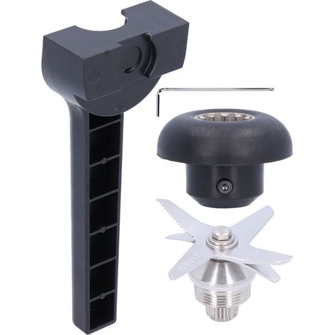 Lame de mixage avec clé de démontage pour douille de retrait, compatible Vitamix 5200 32Oz 64Oz (1/5)