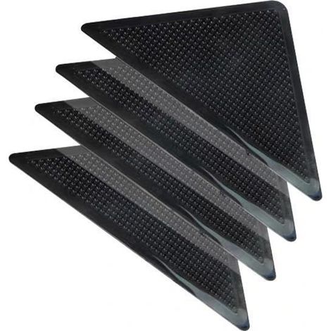 Pièces Coins De Tapis Antidérapant, sous-Couche Ruban Adhésif pour Tapis, sous-Tapis Lavable Réutilisable pour Tapis Salon Tapis De Bain Tapis Chambre Tapis Cuisine (1/5)