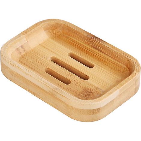 porte-savon Porte-savon En Bambou Pour Salle De Bain Et Douche Porte-savon Double Coulement (1/5)