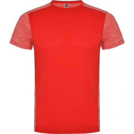 Camiseta deportiva transpirable combinada ZOLDER ROLY 8 Rojo/Rojo Vigore