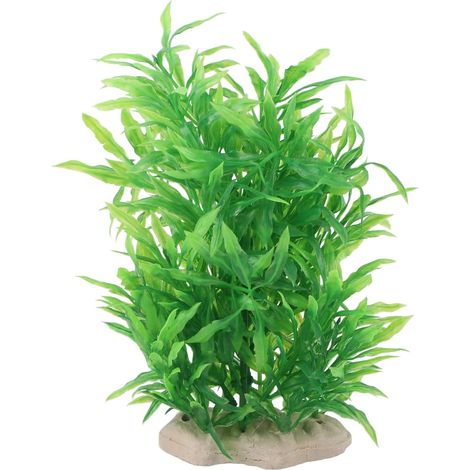 Plante Aquarium, 20 Cm Herbe d'eau Artificielle, Grande Plante Artificielle Aquarium, Simulation D'aquarium Plante Verte Artificielle Eau Herbe Aquarium Paysage Nature Décoration (1/5)