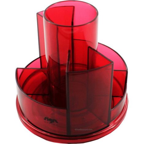 Pot Multifonction Rouge 7 Compartiments - Rotatif