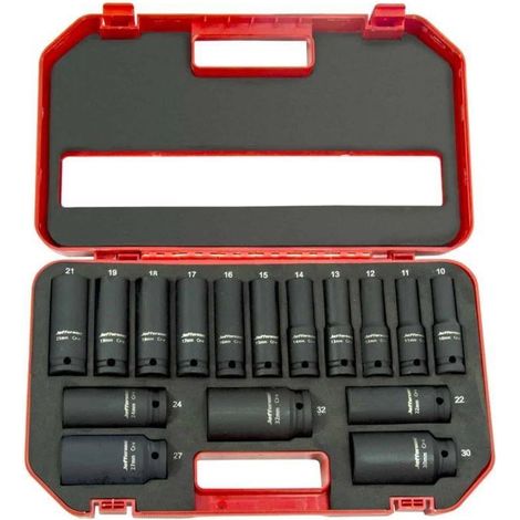 Jefferson 16 Piece 1/2" Deep Impact Socket Set