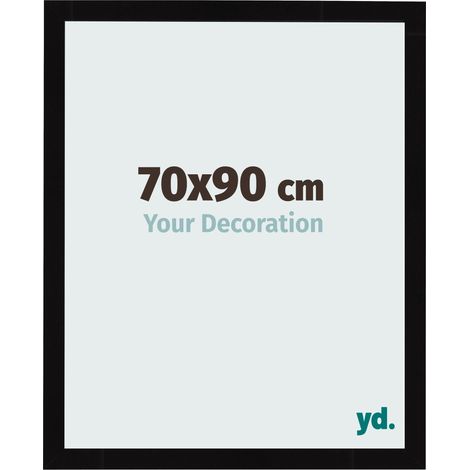 yd. - Cadre photo 70x90 - Noir Brillant - MDF - Bologna (1/5)