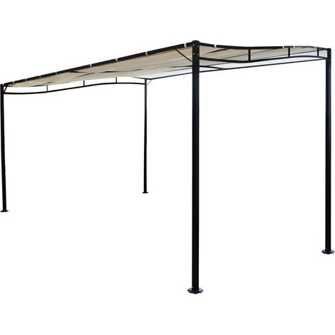Gazebo veranda in acciaio pergola addossata autoportante 3x2,5 mt Cleopatra (1/3)