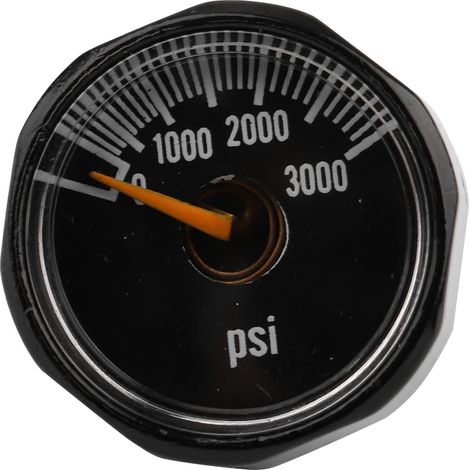 Manomètre Mini Haute Précision 1/8NPT pour CO2 - Jusqu'à 3000 PSI (1/5)