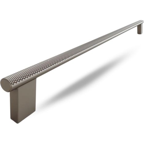 Poignée MOLETO en Zamak, Design Élégant, Cuisines et Salles de Bain (Longueur 348 mm, Couleur Nickel Velvet) - NAVARRO AZORÍN (1/5)