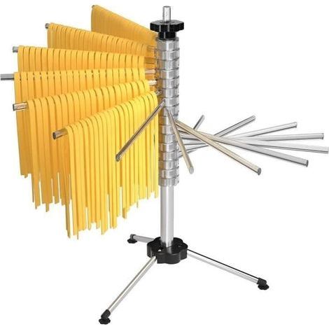 Scolapasta per pasta fino a 2 kg, 14 ripiani estensibili, maniglia integrata, pieghevole - scolapasta per spaghetti (1/4)
