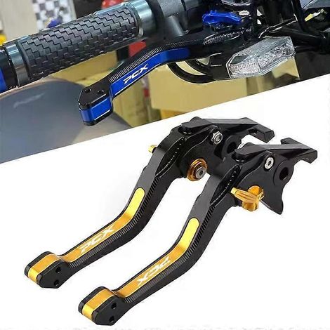 Convient aux Honda PCX150/125 et PCX160 : poignée de frein et accessoires spéciaux en alliage d'aluminium modifié (noir et rouge) (1/5)