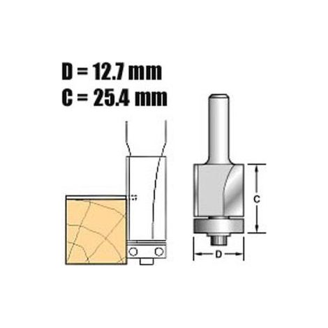 Trend - Fraise à affleurer autoguidée - diamètre 12,7mm