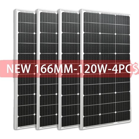 Solarpanel, monokristallin, hohe Effizienz, 480W Weißes Panel (1/2)