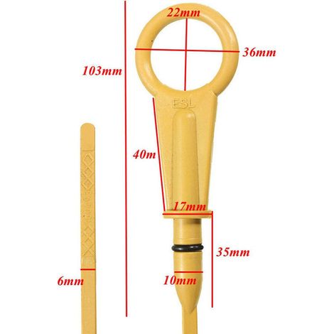 Jauge d'huile moteur 522mm adaptée à Renault 1.5 DCI 7701060940