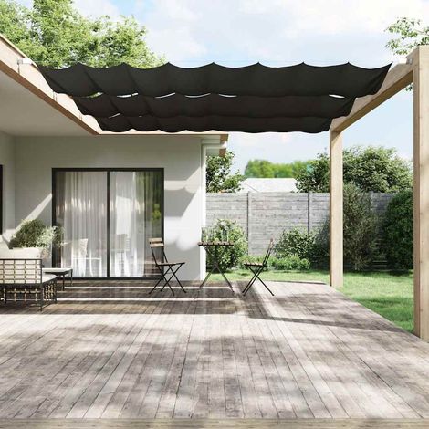 vidaXL Auvent vertical Anthracite 140x420 cm Tissu oxford (1/5)