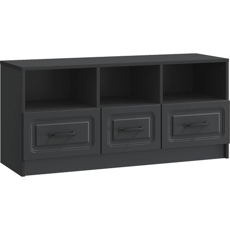 vidaXL Mobile TV Nero 102 x 34,5 x 47 cm Legno ingegnerizzato
