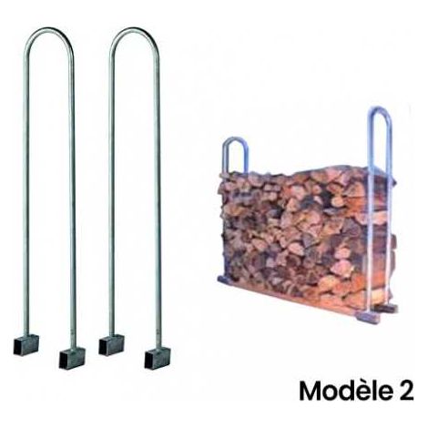 Connection pour réserves de bois bûches - Modèle 2 - Lot de 1 pièce (1/2)