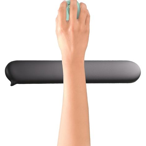 Coussinet de 40 cm (15,75 pouces) ergonomique et portable pour bureaux, confort des coudes avec soutien doux, pour hommes adultes, coussin pour bras d'ordinateur. (1/5)