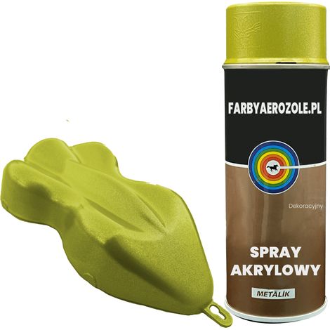 Vernice spray decorativa metallica acrilica S353 Oro Giallo 400ml (1/4)