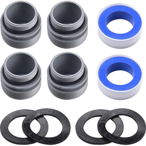 Kit de conversión de adaptador de piscina, conecta una manguera de 40 mm a filtros de 3,8 cm, fácil instalación (1/5)