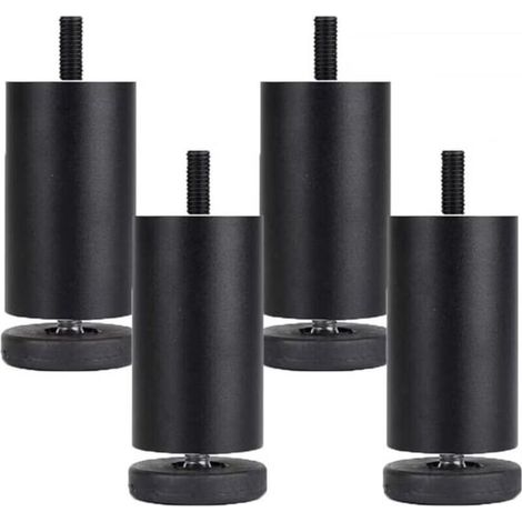 Adjustable Aluminum Alloy Furniture Feet – Height 12cm – Swivel Base – Set of 4 – Load Capacity 200kg (1/5)