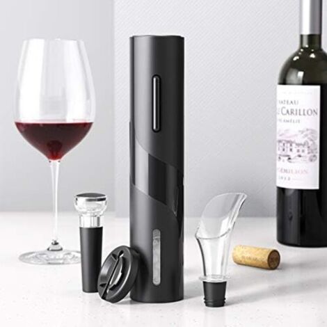 Ce tire-bouchon électrique à piles est vendu par lot de quatre et est facile à utiliser. Parfait pour la maison, le restaurant et les voyages, il est idéal pour les amateurs de vin et les hôtes. (1/3)