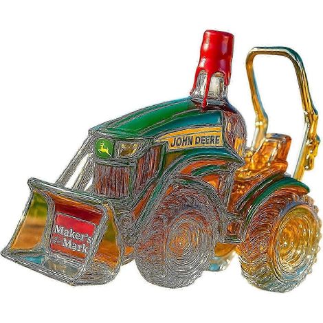 Verseur en verre recyclé à motif ranch avec base biseautée, idéal pour la maison, les pubs et autres événements (multicolore). (1/5)