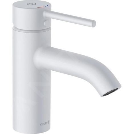 Kludi Bozz - Mitigeur de lavabo avec bonde Push-Open, blanc mat 382665376 (1/3)