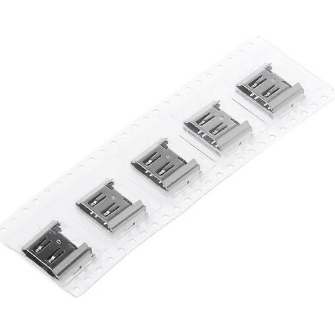 5 Pièces Connecteur Port HDMI Compatible Prise Jack pour Affichage (1/5)