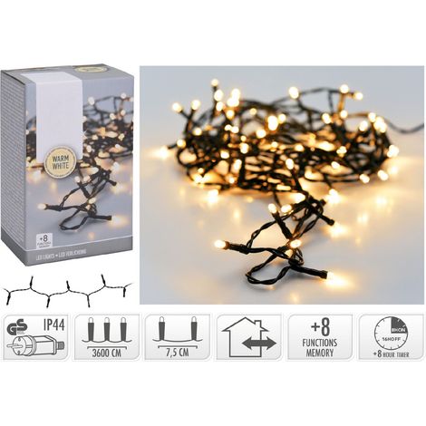 Guirlande 480 Leds Blanc Chaud Exterieur Ip44 39m