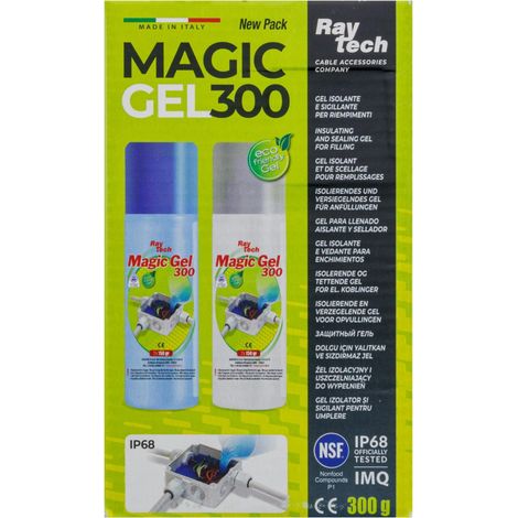 Magic Gel 300 – Lot de 5 Kits – Gel Isolant et Scellant IP68 – Étanchéité Boîte de Dérivation – Alternative Résine - RAYTECH (1/4)