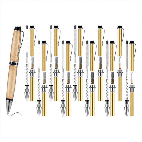 10-teiliges Drechselstift-Set mit Minen, inklusive Drehstiften und Zubehör zum Drechseln und zur Stiftherstellung. (1/5)