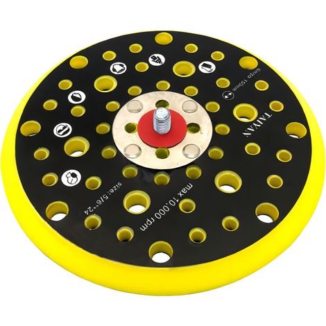 Schleifteller mit 52 Löchern, 150 mm Schleifbasis, Schleifscheibe kompatibel mit dem Mirka CEROS DEROS Exzenterschleifer mit 5/16"-Gewinde