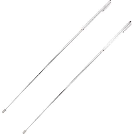 2 tiges de test télescopiques avec clip pour stylo, bâtonnet de détection en acier inoxydable pour le prélèvement de pièces métalliques (1/5)