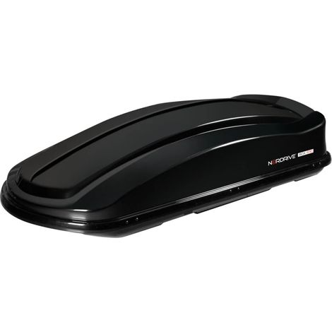 box tetto per auto nordrive 630 litri in abs nero lucido - n60027