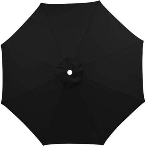 [NEVER USED] (Black) Replacement cover for 3m parasol, waterproof, UV resistant, replacement fabric, washable, breathable