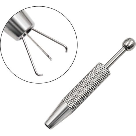 Outil à griffes pour bijouterie – 4 griffes pour diamants et zircone, serrage précis, réparation de bijoux (1/5)