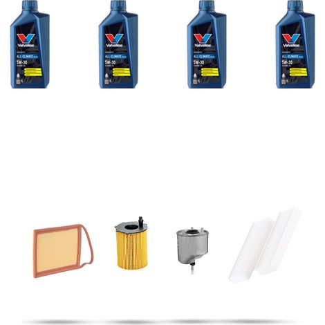 Kit tagliando 4 FILTRI e 4L OLIO compatibile con Peugeot Partner II 1.6 HDI 84kw dal 2013 (1/5)